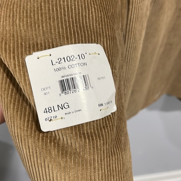 Men’s size 48L corduroy sports blazer jacket two button New England Collection - Picture 9 of 16